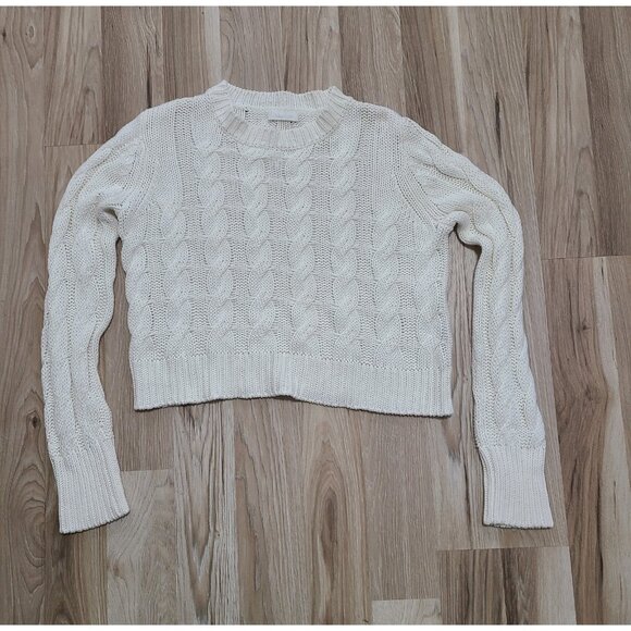 Sablyn Cotton Silk Knit Sweater Cream size M - Picture 1 of 6